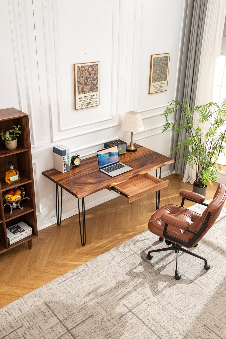 EarthyGrain Solid Walnut Storage Drawer - Under-Desk Add-on