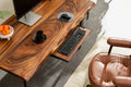 EarthyGrain Ergonomic Walnut Keyboard Tray - Premium Desk Add-on